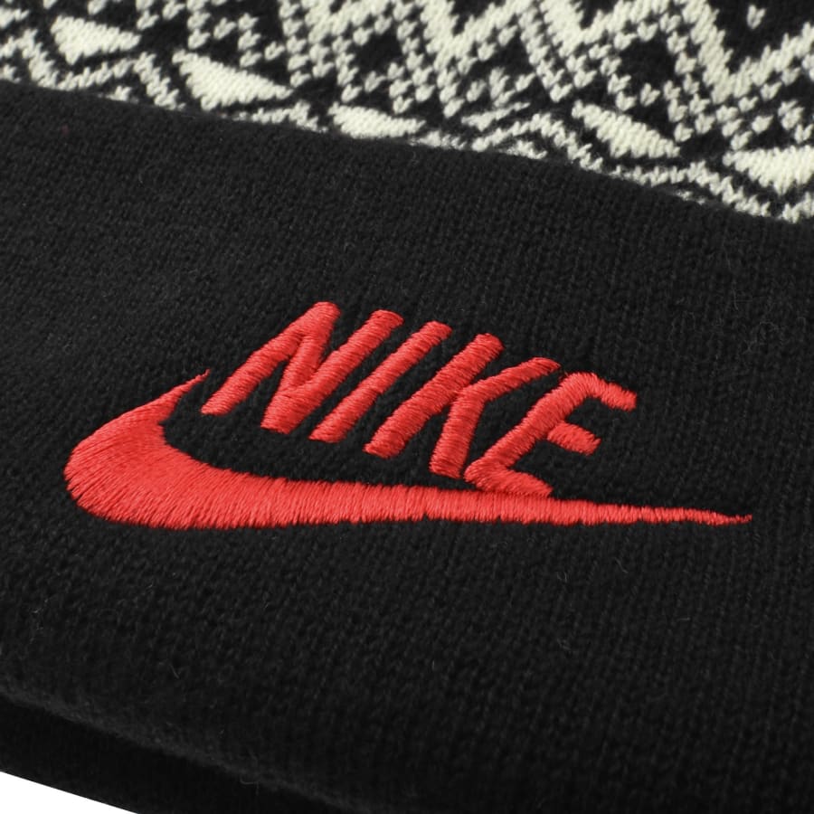 Nike Fair Isle Knit Beanie Hat Black Mainline Menswear Canada